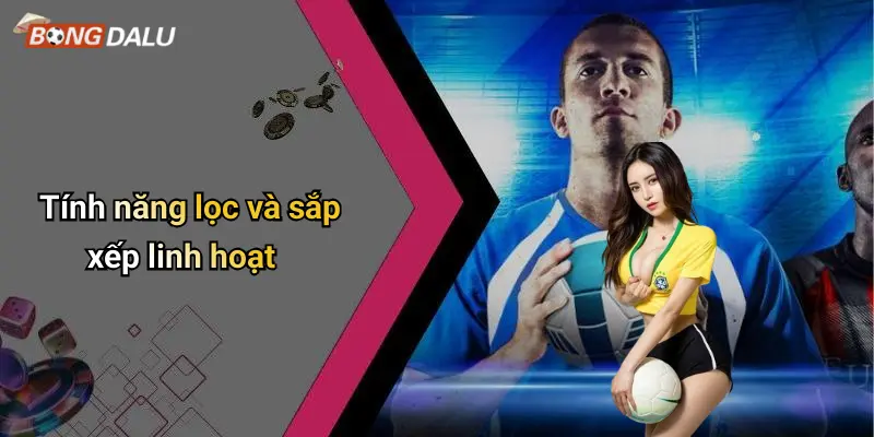 Tính năng lọc và sắp xếp linh hoạt