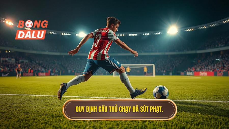 2. Quy định cầu thủ chạy đà sút phạt.