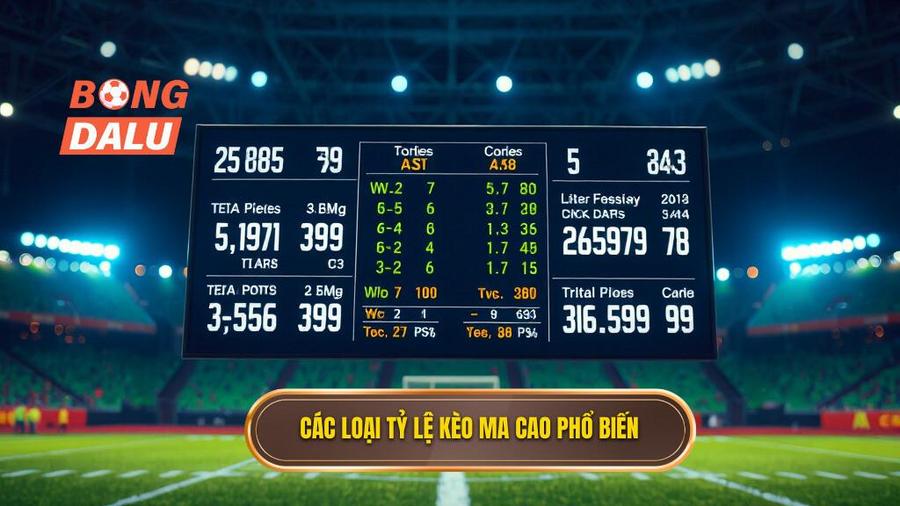 Các loại tỷ lệ kèo Ma Cao phổ biến nhất hiện nay