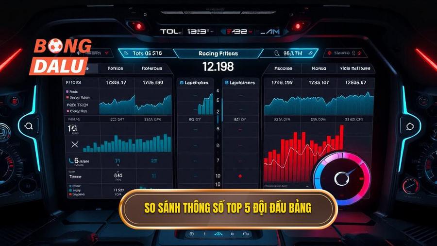 Bảng so sánh các thông số kỹ thuật của Top 5 đội đầu bảng